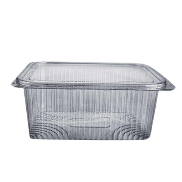 Clear Hinged Rectangular Container 1000cc - SHOPLER