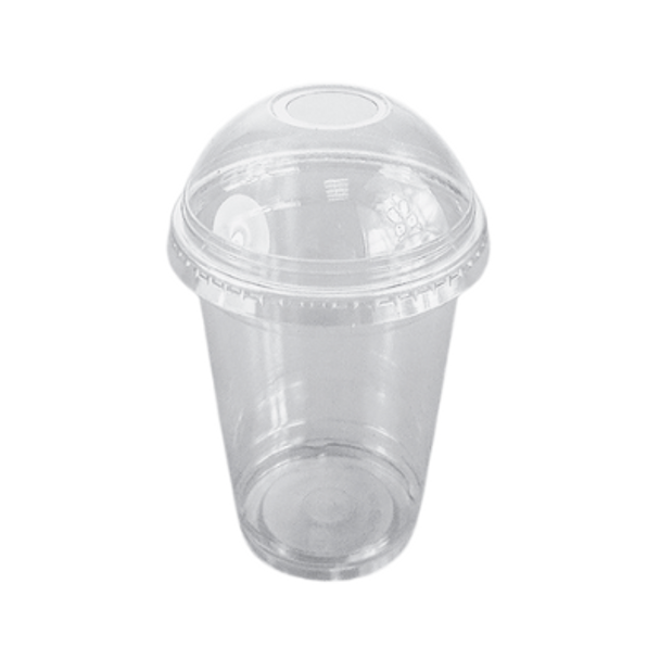 Clear Plastic Clear Lid Domed 12oz 16oz & 20oz - SHOPLER