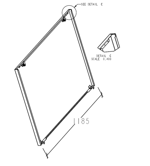 PANEL ASSY, FRONT / REAR LOWER, 8HOSE, 1187mm SK700-2A AU IN