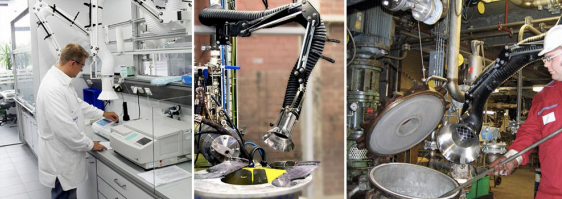 Industrial applications of fume extraction arms thumbnail image