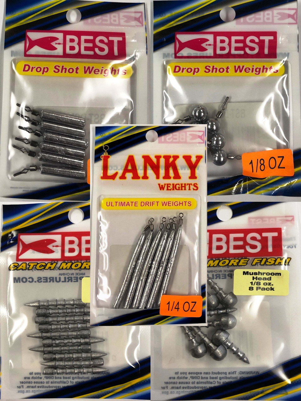 Drop Shot & River Weights