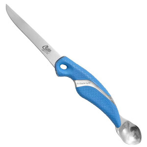 5" Titanium Bonded Fillet Knife with Roe Spoon