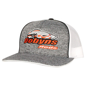 Dobyns Rods | Heather with White Mesh Orange Logo