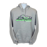 Dobyns Rods | Heather Gray with Green logo- Super Heavy Weight Cotton