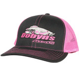 Dobyns Rods | Black with Pink Mesh Large Pink logo