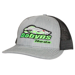 Dobyns Rods | Gray with Black Mesh Green Logo