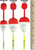Carlisle Big Bopper Bobber Spring Floats - 6 Pack