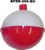 BEST Red/White Round Plastic Floats - 12 Pack