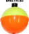 BEST Orange & Yellow Plastic Floats - 12 Pack