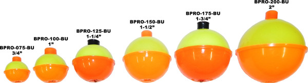 BEST Orange & Yellow Plastic Floats - 12 Pack