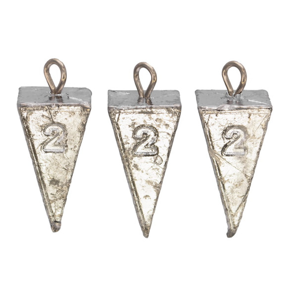 Stopper Lures | Pyramid Sinker - 3pk Unpainted
