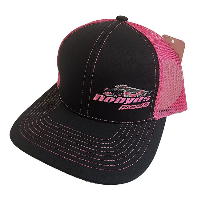 Dobyns Rods | Black with Pink Mesh Small Pink Logo