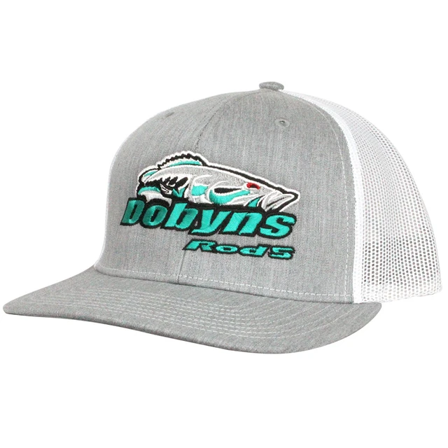 Dobyns Rods | Gray with White Mesh Teal Logo