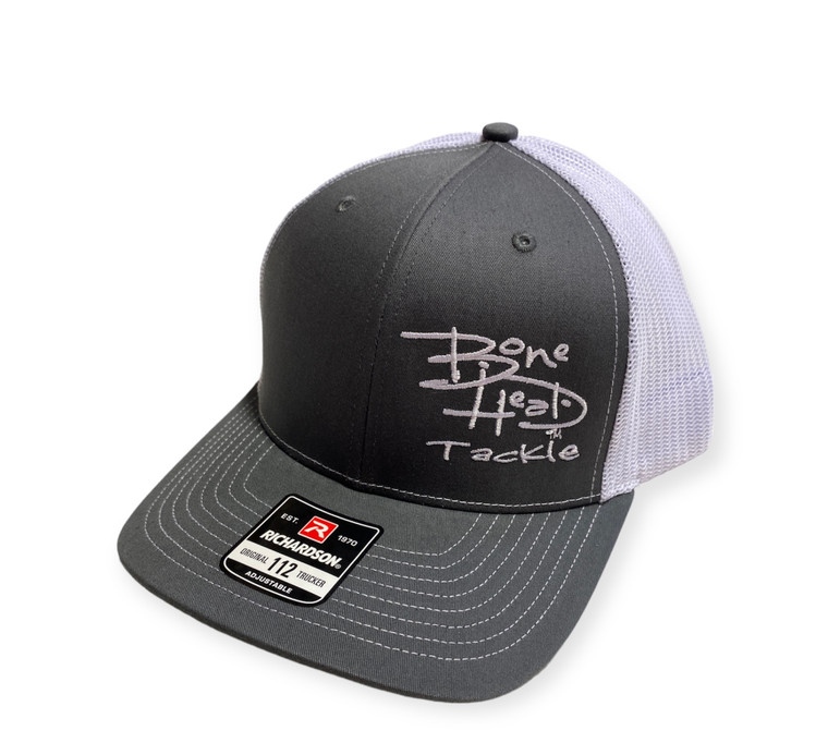 Bonehead Tackle Cap (Richardson 112) Charcoal/White