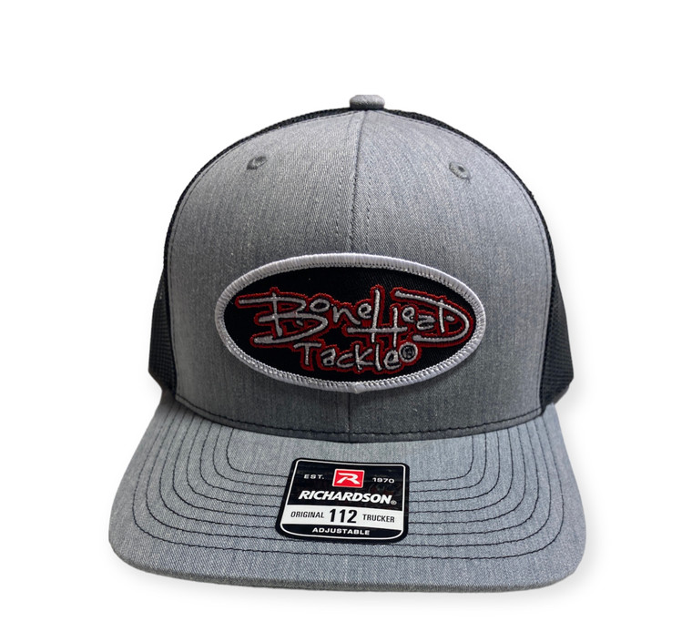 Bonehead Tackle Patch Cap (Richardson 112) Heather Grey/Black