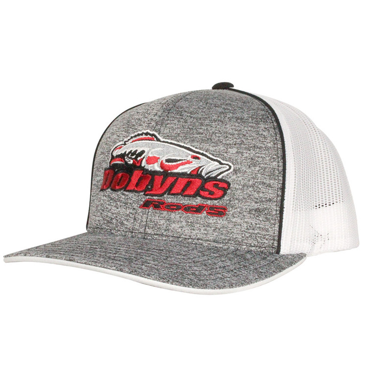Dobyns Rods | Heather with White Mesh Red Logo