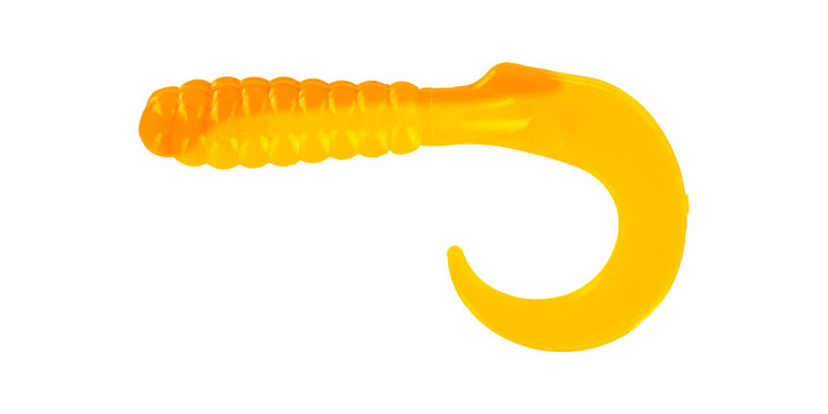 East Rain Grub Soft Baits With Fork Roll-Tail - 6cm/2.36in, 2.4g, 6 Color Options For Fresh/Saltwater