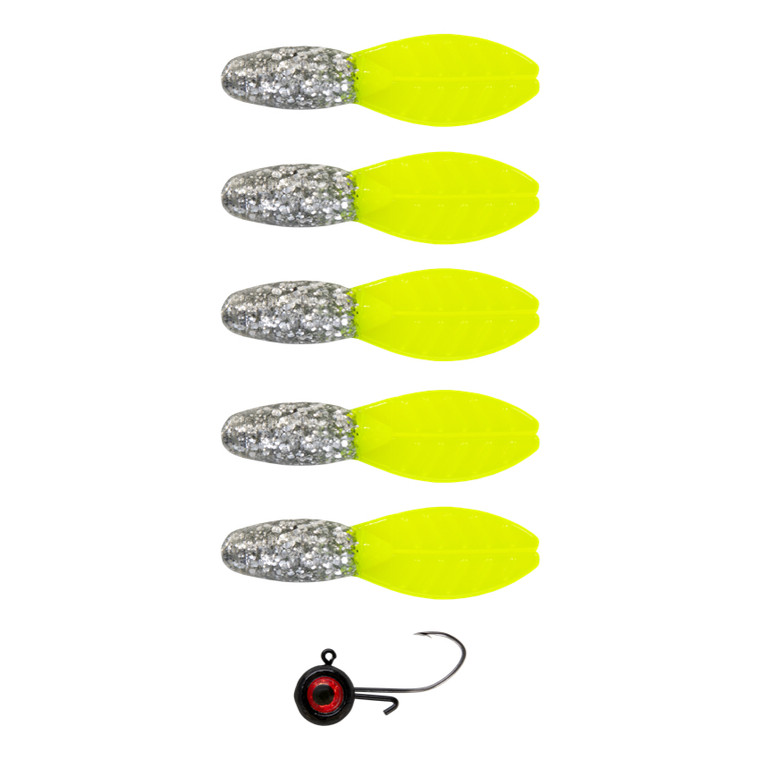 Snack Pack | 2" Brush Glider, Silver Shad