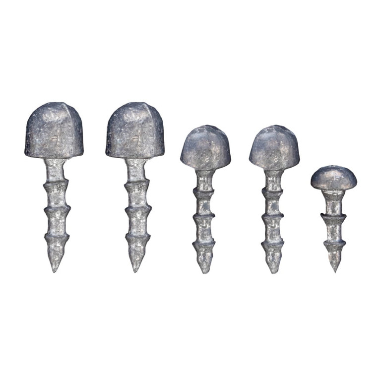 Stopper Lures | Mushroom Weights - 5pk Assorted