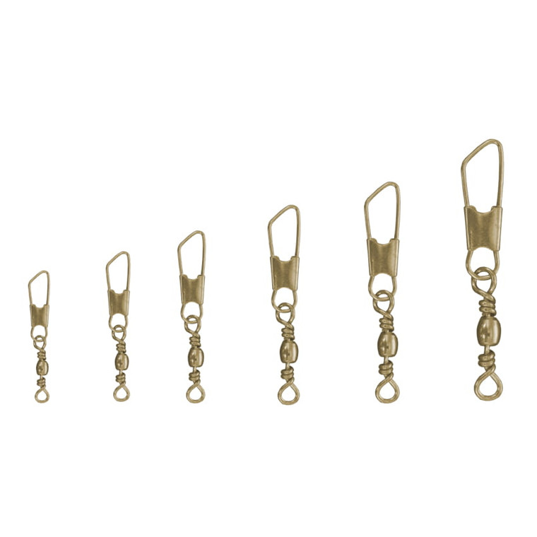 Stopper Lures | Brass Safety Swivel - 71pk Assorted