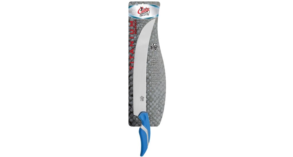 10" Titanium Bonded Curved Blade Knife