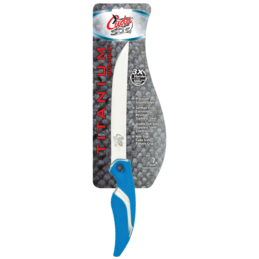 7" Titanium Bonded Wide Fillet Knife