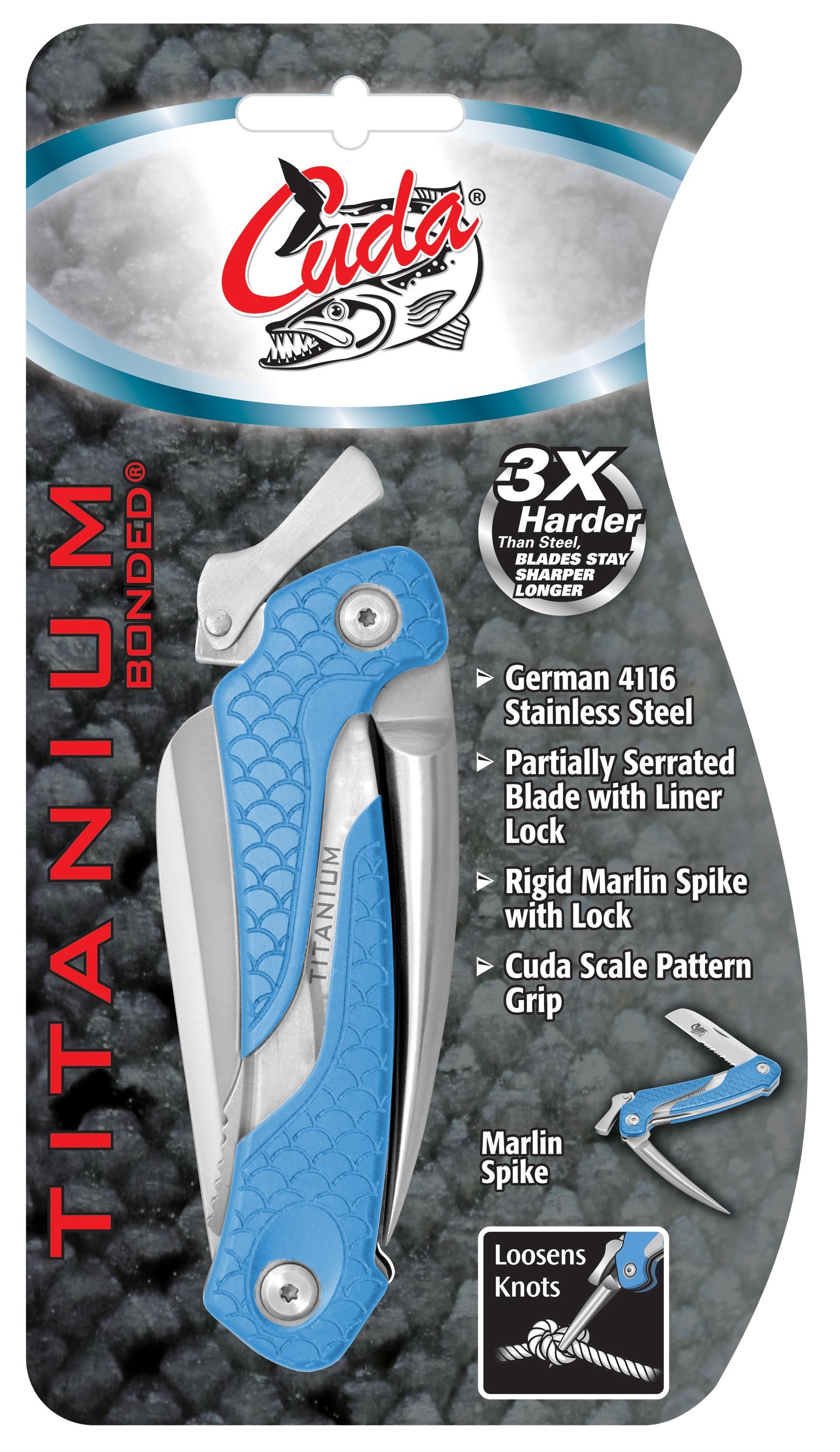 Titanium Bonded Marlin Spike Folding Knife