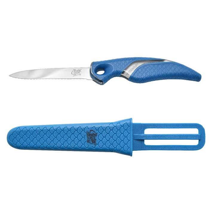 3" Titanium Bonded Net Knife with Sheath