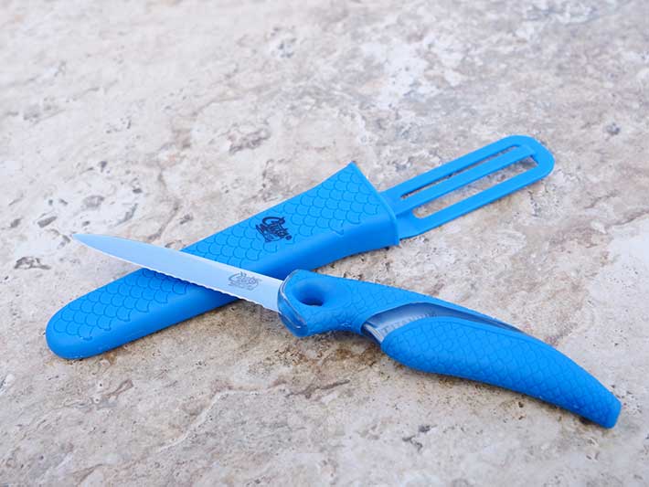 3" Titanium Bonded Net Knife with Sheath