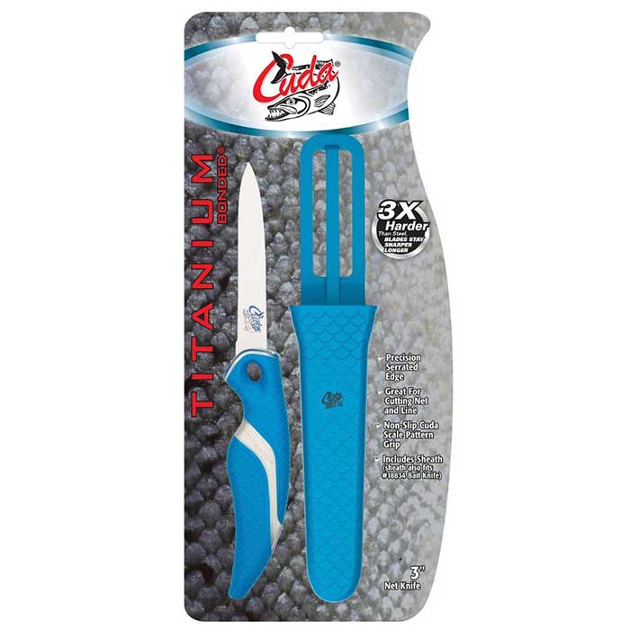 3" Titanium Bonded Net Knife with Sheath
