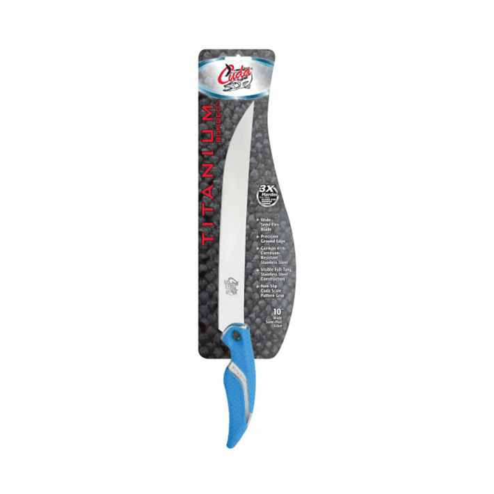 10" Titanium Bonded Wide Fillet Knife