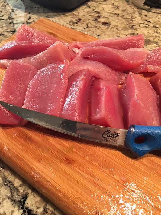 6" Titanium Bonded Curved Boning Knife