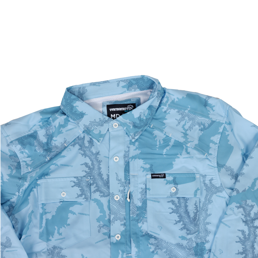 L/S PERFORMANCE FISHING SHIRT, COLLAR FRONT
