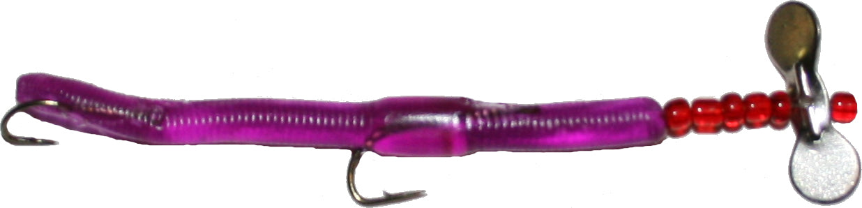Worm Rival Spins, Rigged Worm - 1 Pack