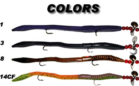 Worm Rival Sidewinder Rigged Worms - 1 Pack