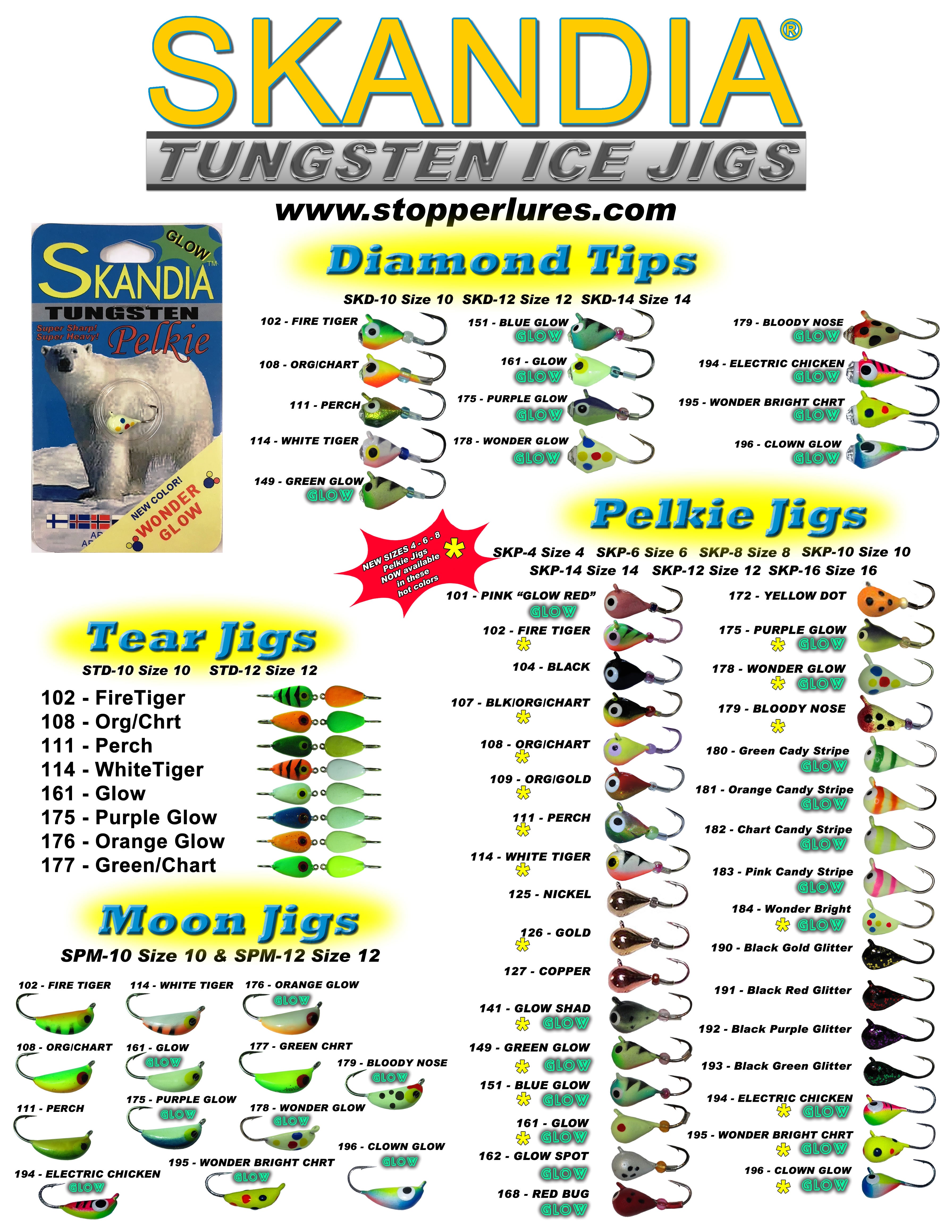 Skandia Tungsten Diamond Tip Jigs - 1 Pack