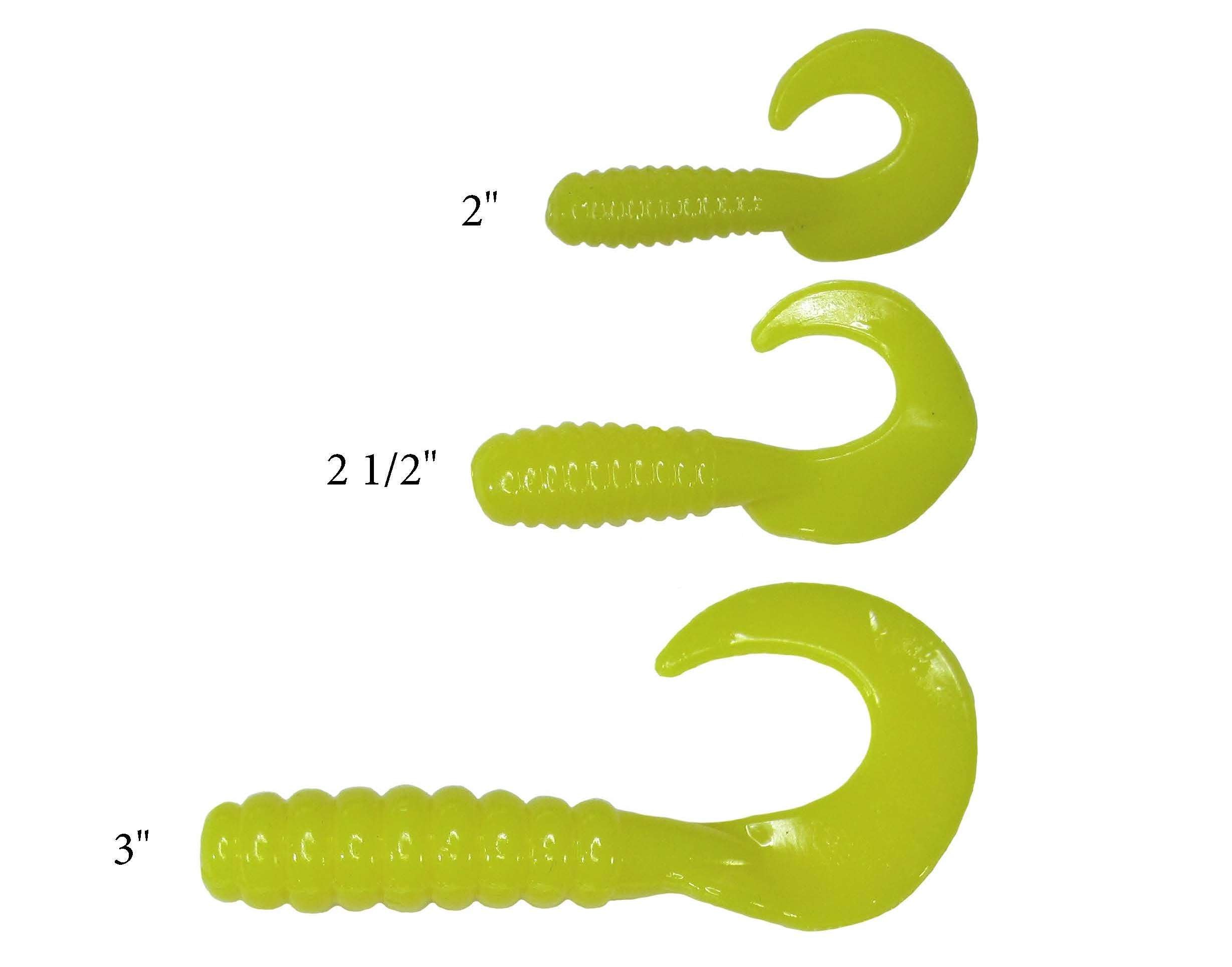 Plastic Curl Tails - Sold by the Pack