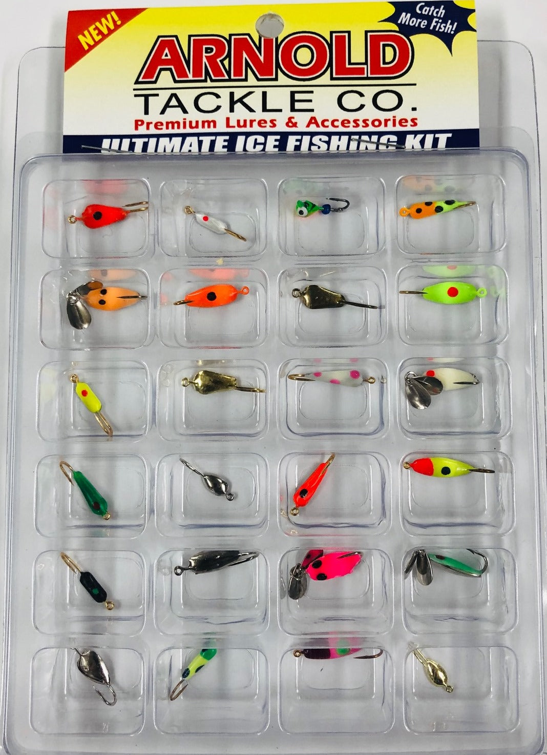 Arnold 24 Pc Assorted Ice Jig Kit