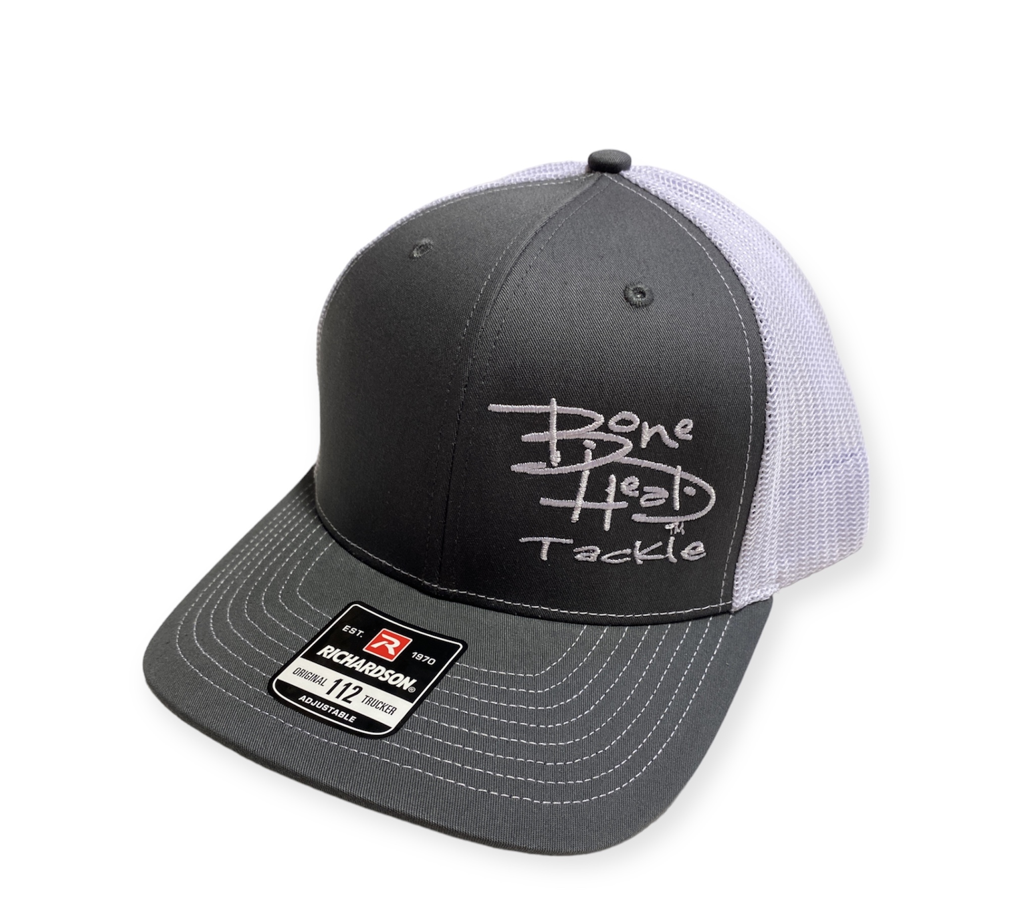 Bonehead Tackle Cap (Richardson 112) Charcoal/White