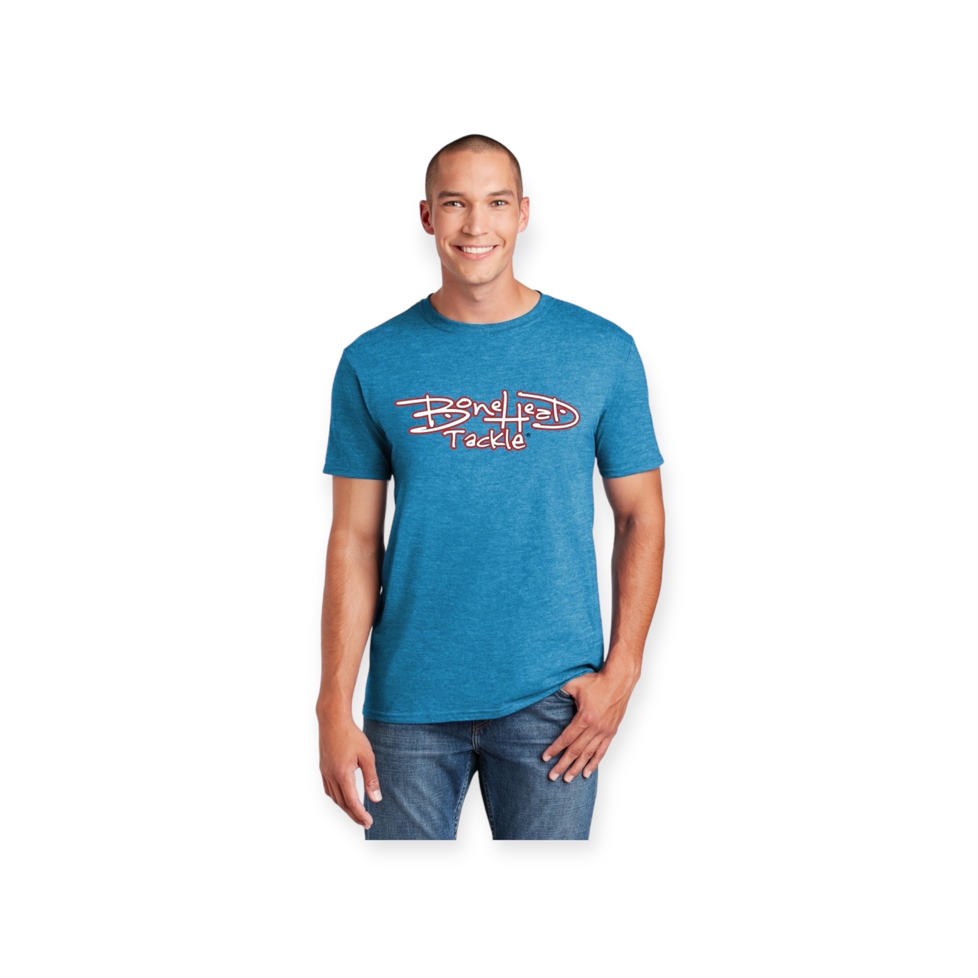Bonehead Tackle Heather T-Shirts Sapphire