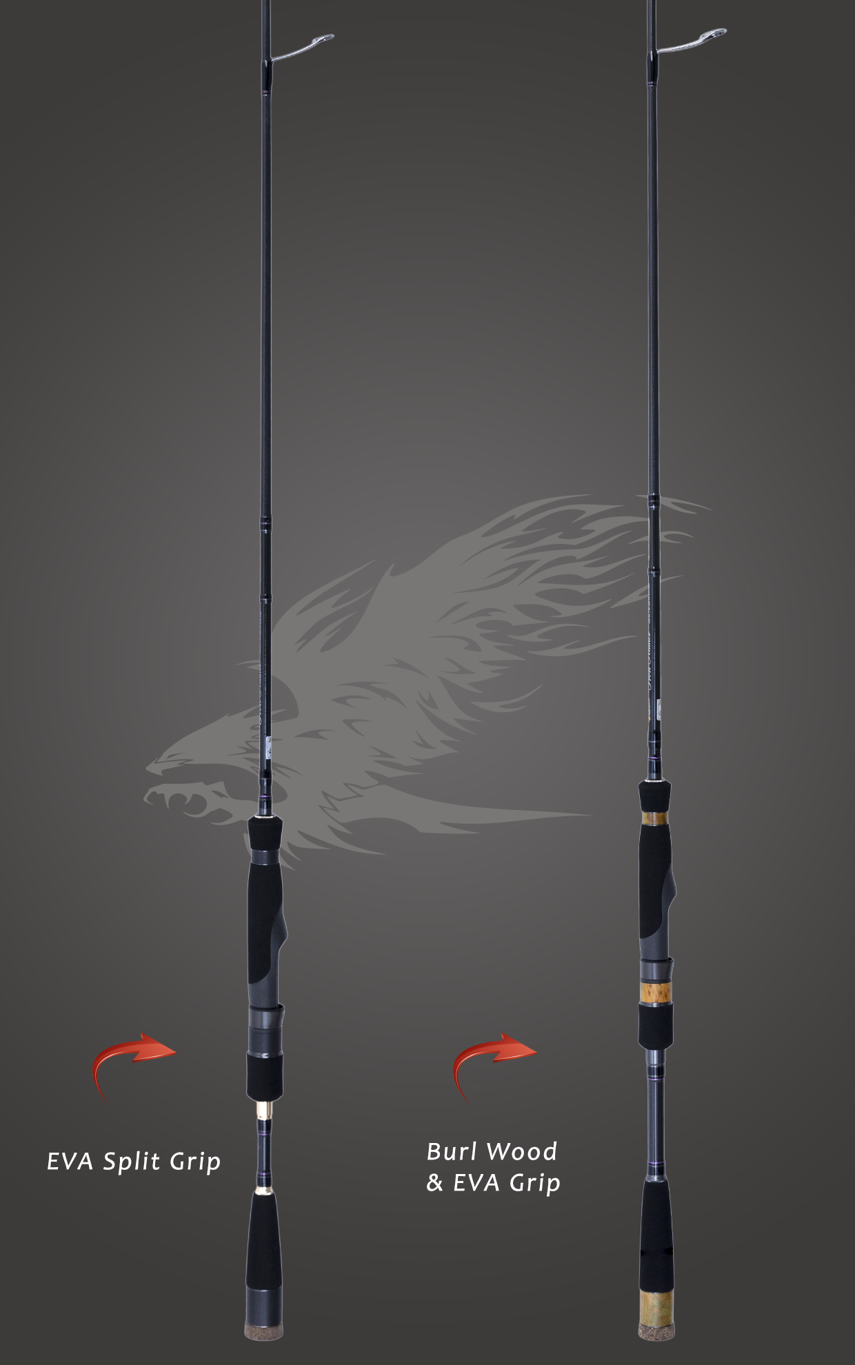 Iron Feather Spinning Rods