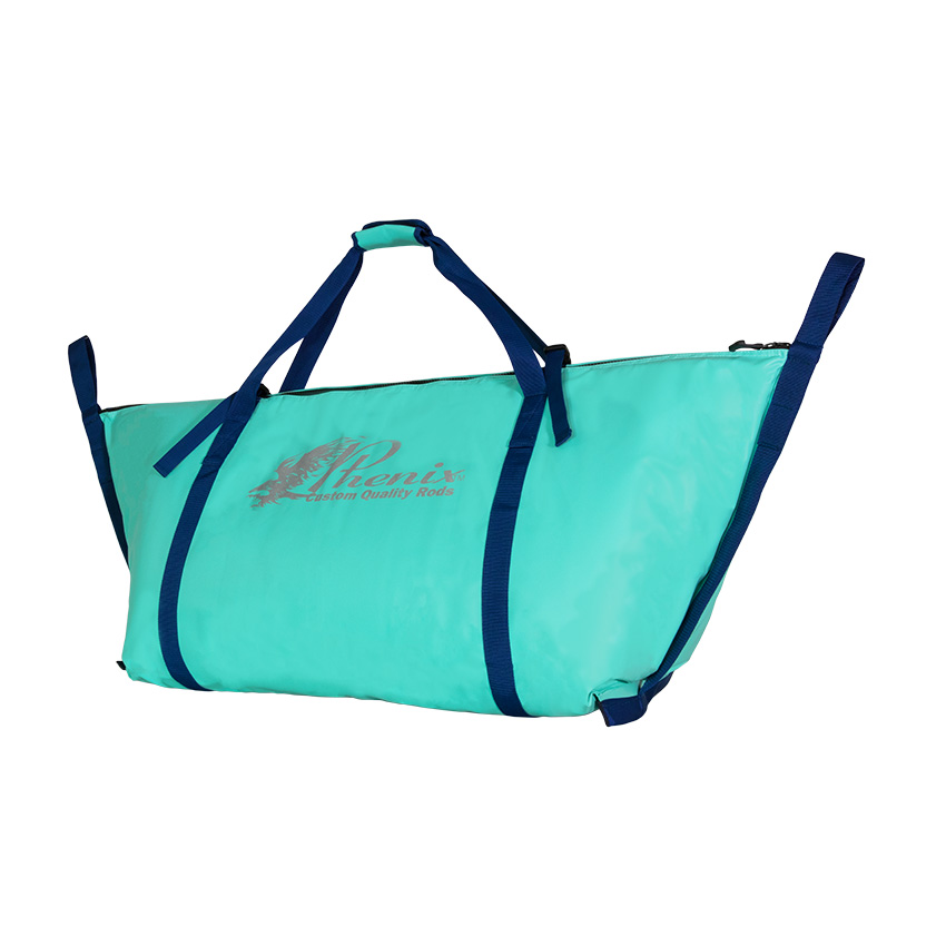 訳あり ゴッドフィッシュ GODFISHメディスンバッグ 青M パイソンスタッズ Kill Fish Bag -Aqua | Phenix Rods | Baits.com