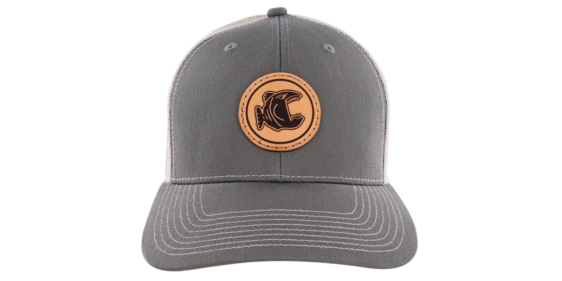 Round Leather Patch Hat