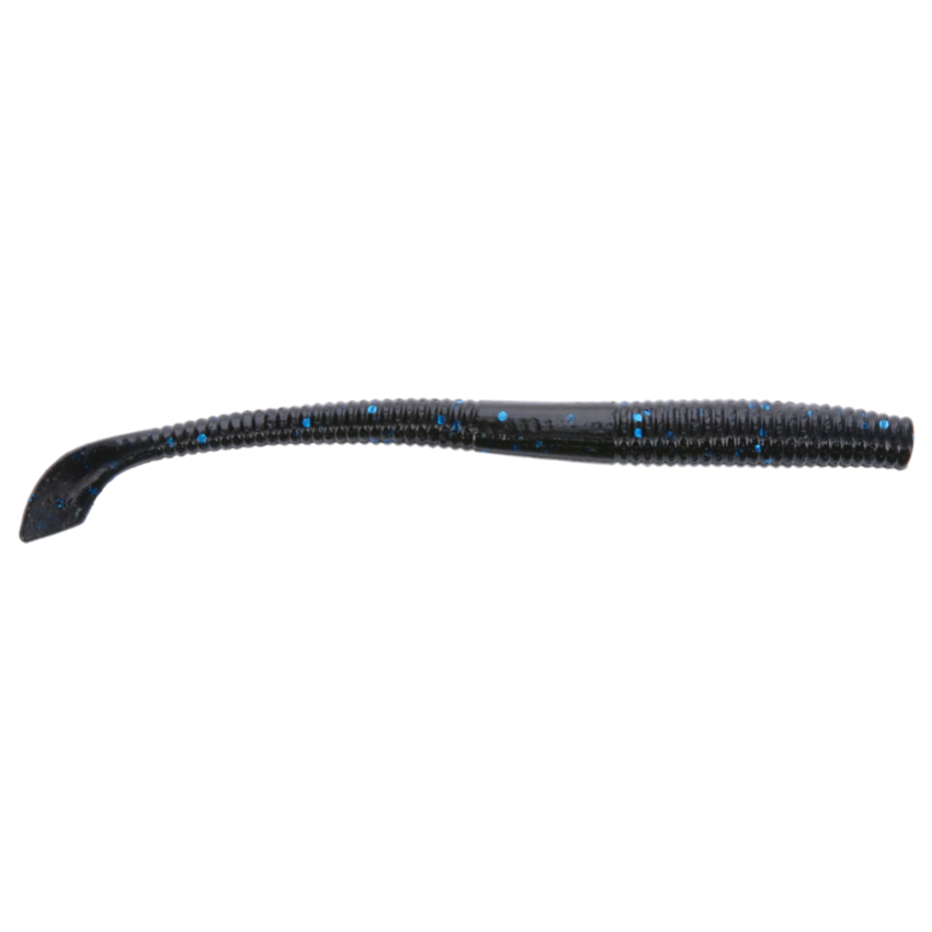 YAMAMOTO KUT TAIL WORM | 021 - Black with Large Blue