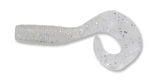 Yamamoto Single Tail Grub | 031 - Blue Pearl with Large Silver
