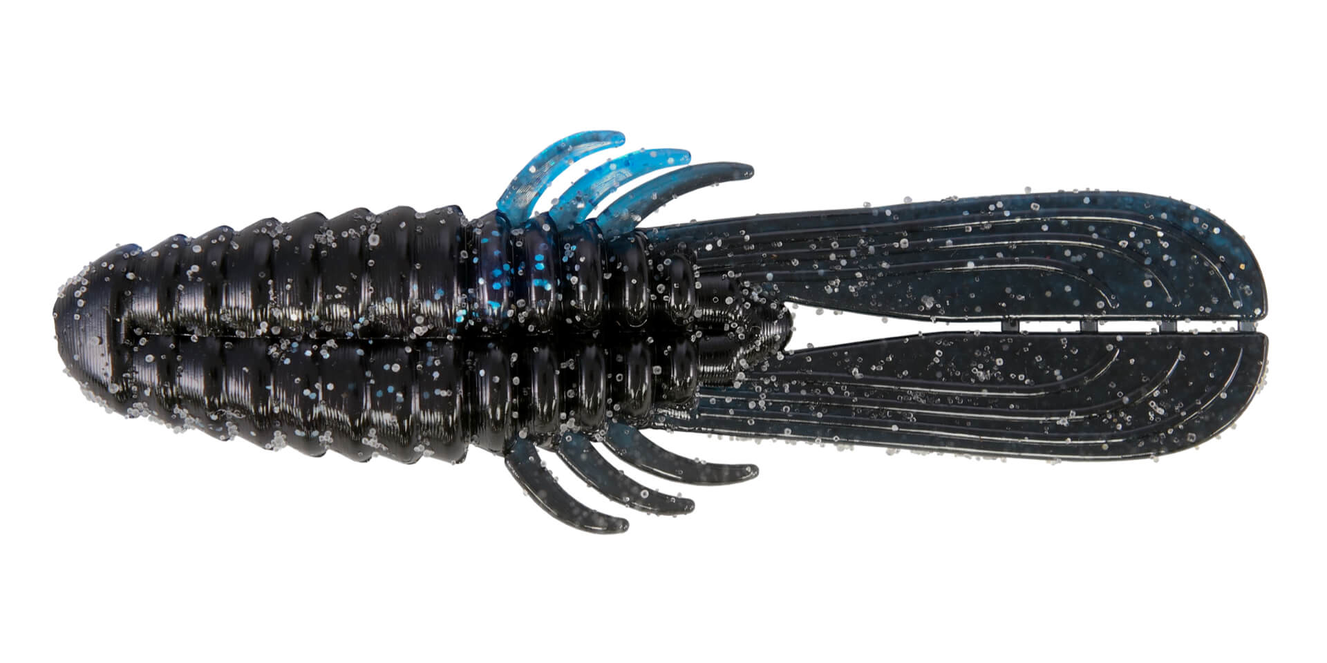4" FAFO | Black/Blue with Silver Glitter