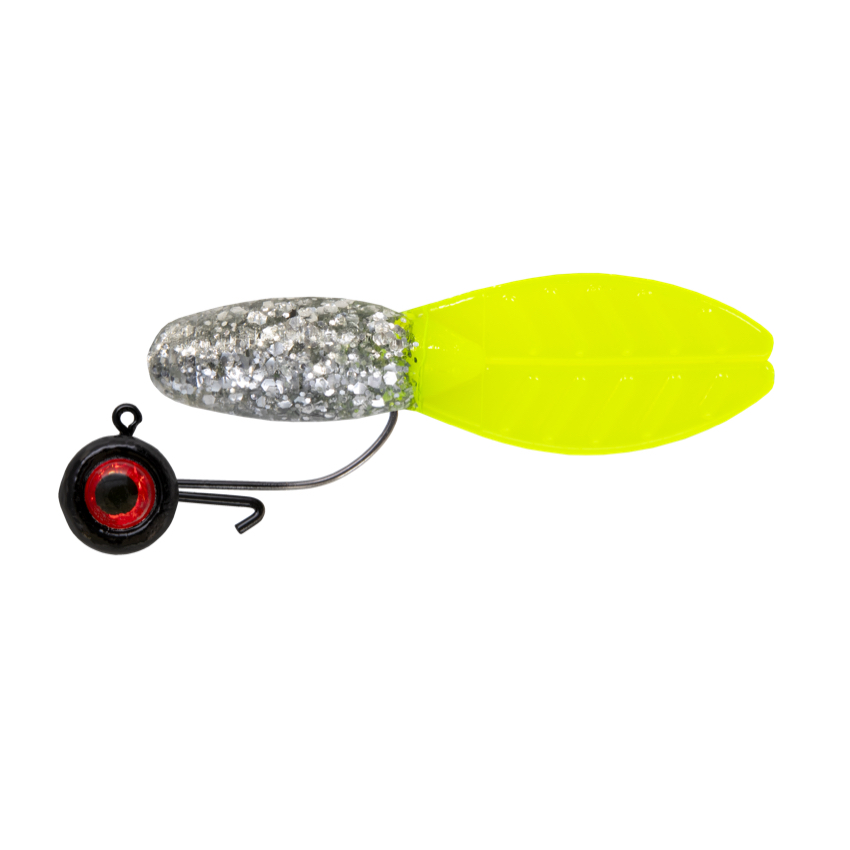 2" Brush Glider, Silver Shad with 1/16 Jig Head