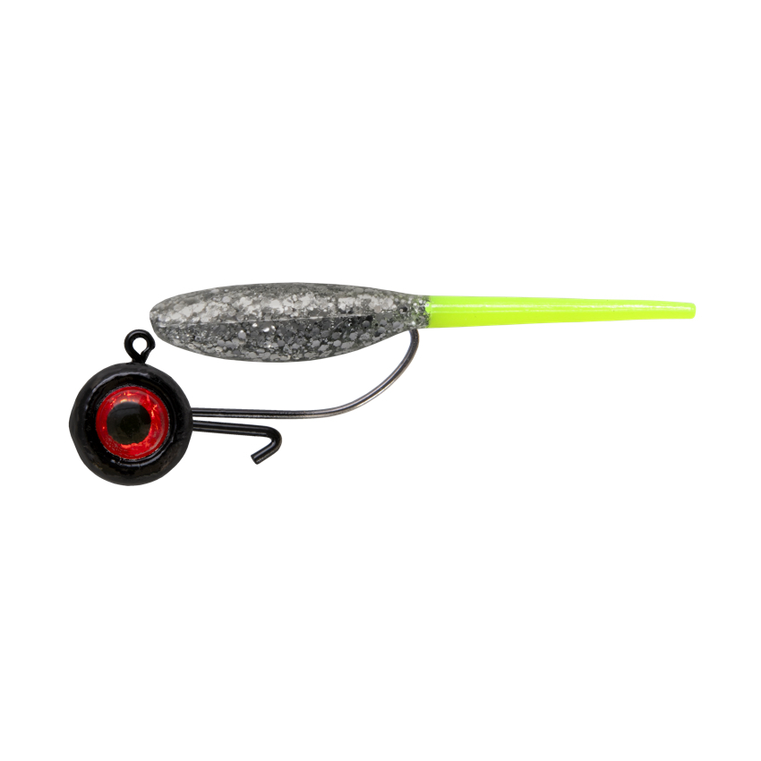 2 3/8" Slim Stick, Silver Shad & 1/16 Bonehead Jig Head