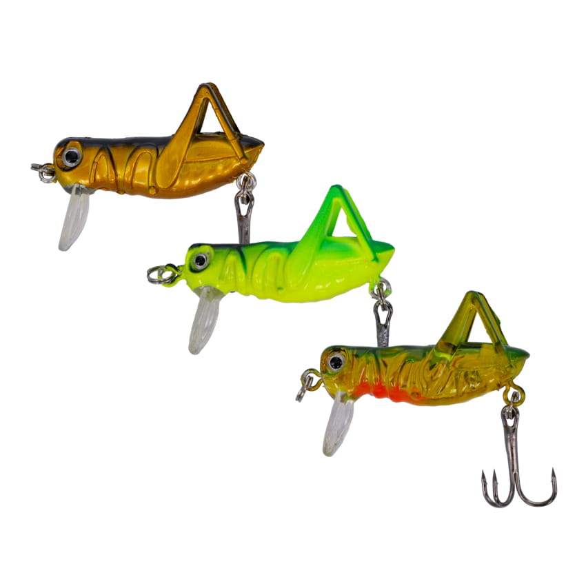 Stopper Lures | Grass Hopper - 3pk Assorted