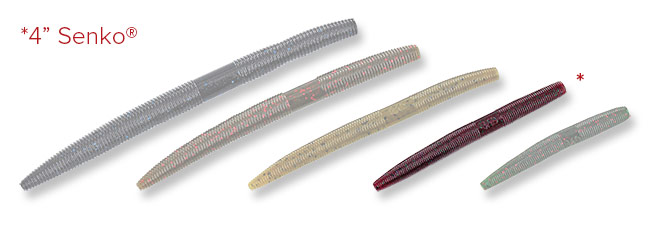 Yamamoto 9-10-955 Senko Worm 5" 10pk Watermelon Black